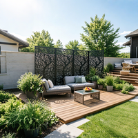 Panneaux de clôture de jardin en composite bois-plastique écologique de luxe, imperméables, ignifuges, décoratifs pour l'extérieur