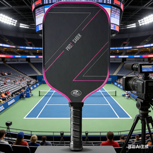 Pala de Pickleball de Fibra de Carbono T700 Termoformada con Núcleo de Panal de Abeja de 16 mm de Grosor, Superficie Rugosa sin Bordes y Punto Dulce Portátil - Product Image 1