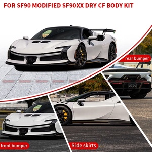 ชุดแต่งคาร์บอนไฟเบอร์แบบแห้งสไตล์ SF90XX สำหรับ Ferrari SF90 ชุดแต่งรอบคันแบบแอโรไดนามิก กันชนหน้า-หลัง ขายส่ง - Product Image 4