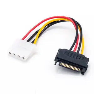 SATA TO IDE power kabel 15 Pin SATA Female zu Molex IDE 4 Pin Male Adapter Extension Cable