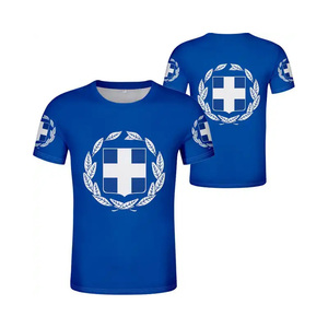 Vente en gros T-shirt <span class=keywords><strong>grec</strong></span> Vêtements grecs Maillot de football de l'équipe grecque personnalisé Chemises grecques traditionnelles pour hommes - Product Image 4