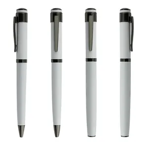 Bolígrafo De Metal de diseño clásico, bolígrafo de negocios dorado, bolígrafo de lujo de oro rosa para negocios ejecutivos de firma