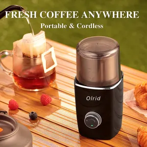 2024 الرائج في البيع مطحنة حبوب القهوة اللاسلكية الكهربائية الصغيرة USB قابلة للشحن مطحنة حبوب القهوة للسفر والخروج