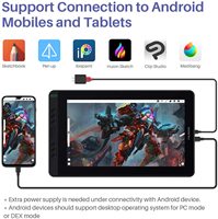 Kamvas 13 GS1331 Tablet desain Digital, Monitor Tablet grafis menggambar pena gambar Digital desain elektronik dengan layar LCD penuh