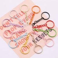 Attaches-clés colorées en vrac, fermoirs mignons couleur bonbon, anneaux fendus pour breloques de sac DIY, accessoires pour porte-clés et cordons