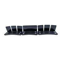Protection de bord en acier noir thermolaqué avec coussinets en caoutchouc pour Kenworth, pour le transport industriel lourd