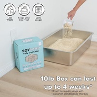 Litière pour chat en tofu broyé facile à nettoyer, particules brisées, sans résidus, séchage rapide, agglomérante, faible teneur en poussière, jetable aux toilettes, litière nettoyante pour animaux de compagnie