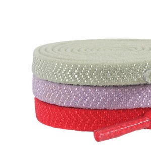 Dây giày thể thao dệt polyester màu trắng, họa tiết mũi tên đàn hồi, rộng 6mm, nhiều màu sắc, kiểu dẹt - Product Image 5