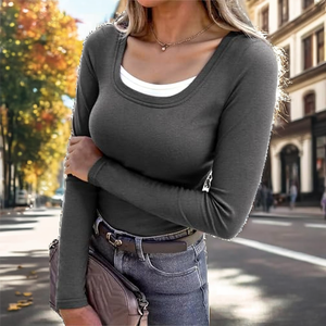 Camisetas de Chifón Transpirables de Alta Calidad con Estampado de Moda, Plisadas y con Puntos, de Corte Ajustado, Novedad 2025 para Mujer - Product Image 1