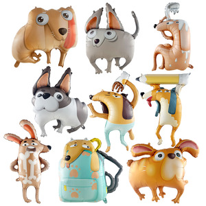 Debout Pet Chien Feuille Ballon Caniche Collie Teckel Labradors Forme Hélium Ballon pour Enfants Fête D'anniversaire Décorations Os - Product Image 5