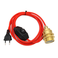 Ensemble de cordon de lampe personnalisé avec prise CE et variateur d'intensité, cordon de lampe pour luminaire suspendu