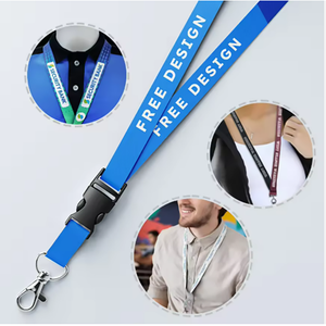 Tùy chỉnh polyester in Dây buộc dây rẻ nhất với với logo ID chủ & thẻ hoàn toàn tùy chỉnh dây buộc chính của riêng bạn - Product Image 4