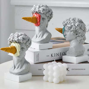 2023 salon décor Sculpture crème glacée David Statue artisanat ornement <span class=keywords><strong>nordique</strong></span> décor <span class=keywords><strong>mythologie</strong></span> <span class=keywords><strong>grecque</strong></span> Figurine David Statue - Product Image 2