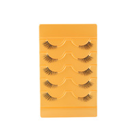 Nouvelles faux cils demi-œil effet œil de chat, tige transparente style renard, style moyen-oriental et européen