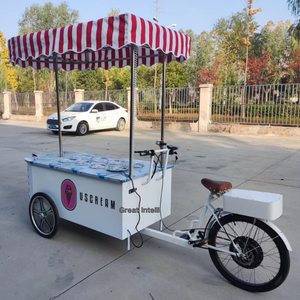 Bon prix 500w pédale d'assistance électrique distributeur automatique Tricycle congélateur affaires Gelato vélo crème glacée chariots vélo - Product Image 2