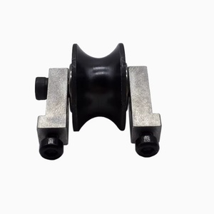 Stranding Machine Parts Coated Ceramic Pulley 27*16 mm With <b>Bracket</b> for Twisting Machine Hole Distance 26mm - Product Image 2