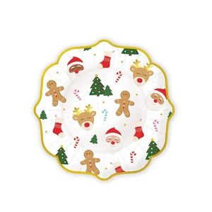 DAMAI Merry Christmas Tree Ginger Man Deer Santa Disposable Tableware Kids Party Plate Set Xmas Dinnerware Paper <b>Cups</b> Plates - Product Image 3