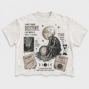 เสื้อยืดสตรีทแวร์แบรนด์ส่วนตัว ผ้าคอตตอนหนา 300GSM ทรงครอป ทรงบ็อกซี่ ล้างสีแบบแอซิด ตกแต่งกราฟิกด้วยคริสตัล สำหรับผู้ชาย - Product Image 1