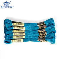 Benang Bordir Metalik Polyester 150D/2*6 29 Warna 12 Gulung Per Kantong, Untuk Sulaman Silang, Rajut, Jahit Tangan, Kualitas Tinggi