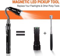 Outils de ramassage magnétiques personnalisables OEM et ODM Lampes LED télescopiques Gadgets en acier inoxydable pour papa Cadeaux pour hommes femmes Qualité bricolage