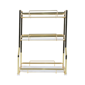 Étagère de comptoir pliable en métal, organisateur de cuisine multi-niveaux, support de rangement pour assaisonnements, gain de place - Product Image 3