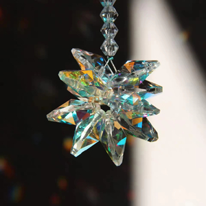 Honneur de Crystal Rainbow Lotus Suncatchers Crystal Window Hanging Sun Catcher pour voiture Pendentif - Product Image 2