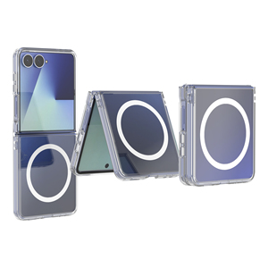 <span class=keywords><strong>Precio</strong></span> de Fábrica para Funda de Teléfono Móvil Compatible con Z Flip 6, Plegable, Transparente, TPU+PC, Resistente a Impactos, Carcasa Rígida con Anillo Magnético - Product Image 3