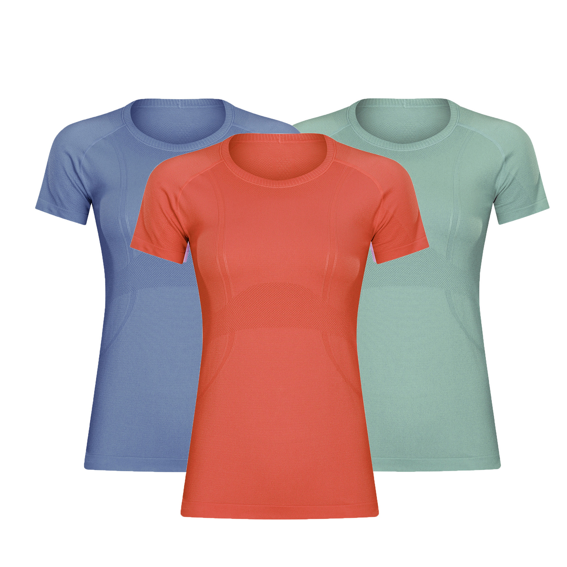 Custom Logo Women Soft Slim Women Kids Short Sleeve T-shirts Round Neck Breathable Women Yoga Top