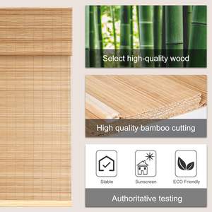 Nuansa Romawi bambu nirkabel, perawatan jendela privasi, tirai bambu gulung ke atas untuk jendela - Product Image 4