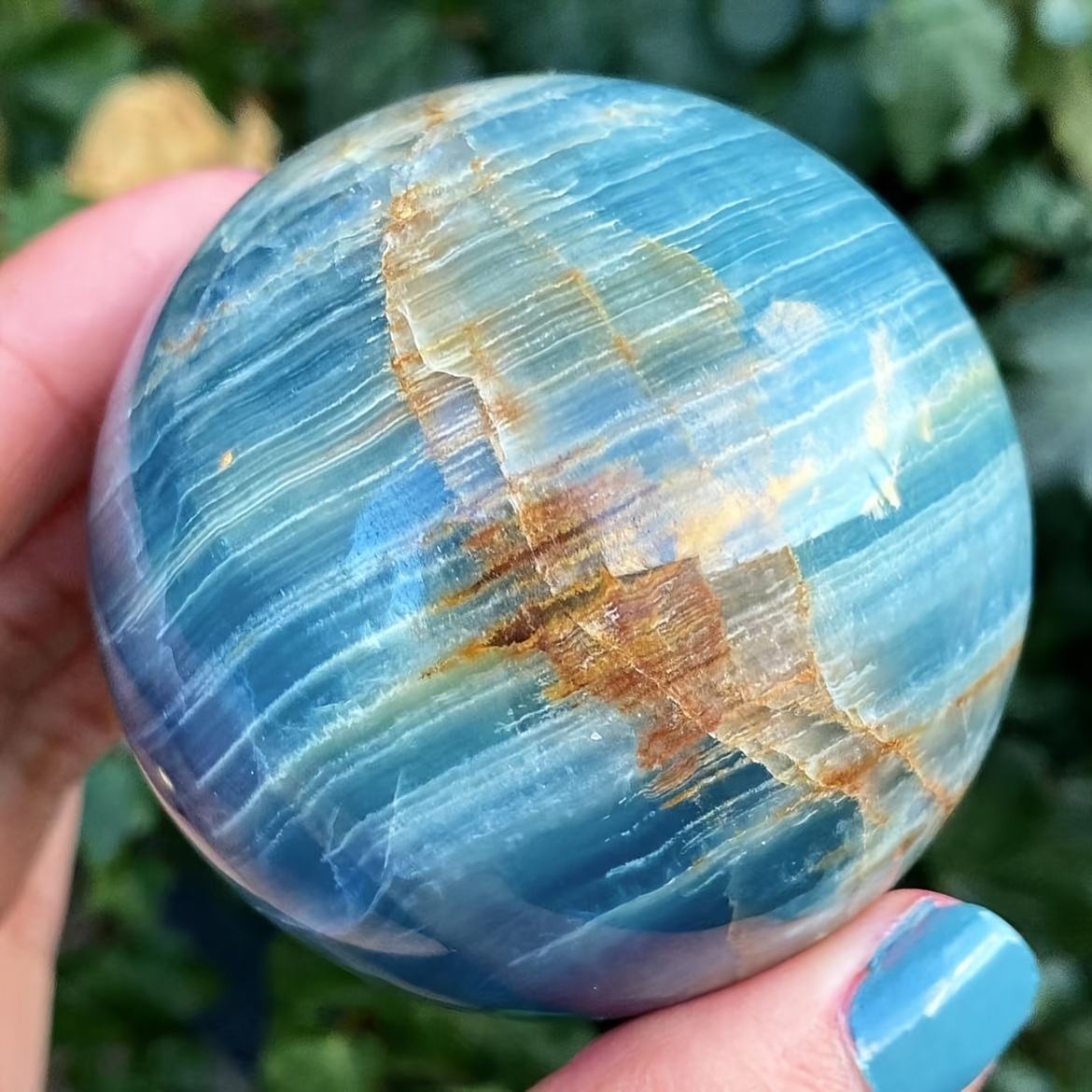 ทรงกลมโอนิกซ์สีน้ำเงิน