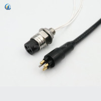 Câble de robot étanche à l'eau humide et à branchement marin IP69 MCBH3M MCIL3F 3PIN, prise de cloison étanche, connecteur de câble sous-marin