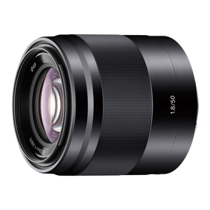 Objectif plein format E 50mm F1.8 OSS (SEL50F18) (Noir) Fabriqué en Chine, grande ouverture, deux fois plus lumineux que F/4, offrant un contrôle accru et - Product Image 1