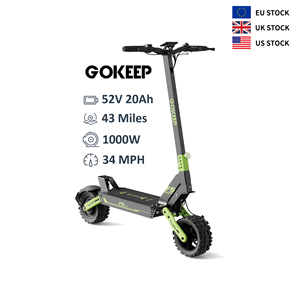 สกู๊ตเตอร์ไฟฟ้าแบบพับได้รุ่นใหม่จากคลังสินค้า EU/UK/US ความเร็ว 55 กม./ชม. 1000W 52V ระยะทางไกล ระบบดิจิตอลอัจฉริยะ - Product Image 1