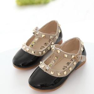 Capretti di estate di Modo Pattini Della Principessa Della Ragazza Coreana del Ribattino DELL'UNITÀ di ELABORAZIONE di Cuoio Rosso <span class=keywords><strong>Scarpe</strong></span> Da Ballo Bambino <span class=keywords><strong>Scarpe</strong></span> Scuola Ragazza - Product Image 2