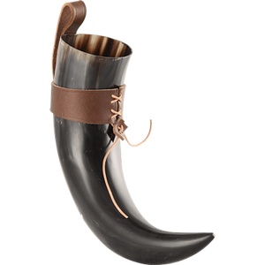 เขาสัตว์สำหรับดื่มสไตล์ไวกิ้ง ขนาด 500 มล. ขัดเงา พร้อมขาตั้ง งานฝีมือจากธรรมชาติ ผลิตในอินเดีย - Product Image 6