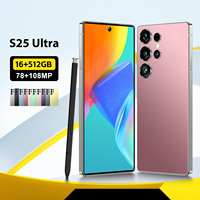 Meilleures ventes - Téléphone portable avec grand écran HD de 7,3 pouces, 16 Go + 512 Go, longue durée de vie de la batterie, appareil photo 108 MP, double SIM, débloqué, pour les affaires et les jeux