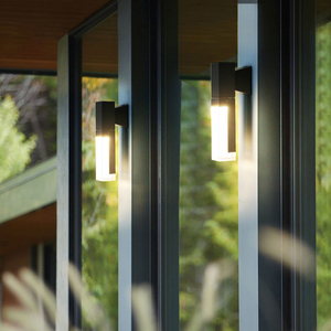 Lámpara de Pared Exterior Lineal Seeky, <span class=keywords><strong>Tubo</strong></span> Cuadrado de Aluminio, Acrílico Esmerilado, LED Impermeable, <span class=keywords><strong>para</strong></span> Entrada, Puerta, <span class=keywords><strong>Fachada</strong></span> - Product Image 1