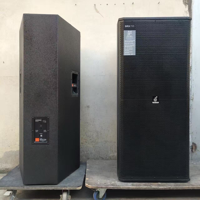SRX-725 Dual 15" Stage Monitor Speaker 800W Passive PA System for Club Meeting Room Indoor Outdoor Performance