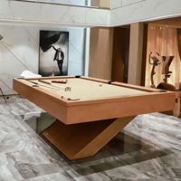 Mesa de Billar Americana Negra de 8 pies para el Hogar, Mesa de Billar Estándar de Madera de Haya para Familias con Taco de Billar Incluido