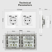 Articles Électriques pour la Maison et l'Industrie : Produits Électriques avec Prise Murale Double USB et Type-C