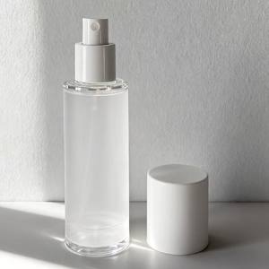 Flacon pompe sans air en <span class=keywords><strong>plastique</strong></span> dépoli de haute qualité, rond, avec bouchon à vis, 100 ml - 15 ml, pour soins de la peau - Product Image 2