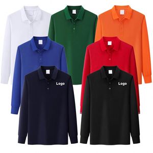 Chemise à manches longues pour homme avec logo personnalisé, séchage rapide, respirante, vêtements de sport unis, vêtements de travail athlétiques, polos de golf - Product Image 1