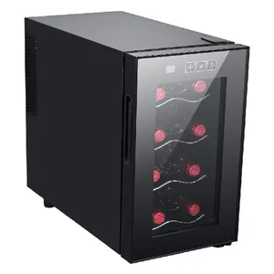 FUXIN:JC-16CFW.Table Top Garrafas Frigorífico com 6/Caverna um vin/Termelétrica Mini Bar.