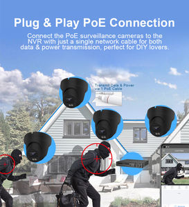 Prezzo di fabbrica a buon mercato Smart Home CCTV 4K 8MP POE <span class=keywords><strong>NVR</strong></span> 8 canali Kit di sicurezza sistema di sorveglianza della telecamera di rete - Product Image 3