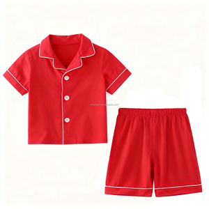 <strong>Kids</strong> Clothing Sets Custom Design Children Short Sleeve Baby Sleepwear Pajamas Summer Toddler Boys 100% Cotton <strong>Clothes</strong> - Product Image 3