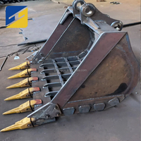 Harga Grosir Pabrik Excavator Attachment Har-dox500 Heavy Duty Rock & Screening Bucket Auger Construction Rakes Machinery