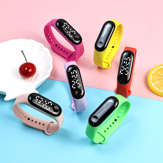 2024 Factory Children Women Men Touch Screen Led Sports Watch Electronic Waterproof Bracelet Men Kids Digital Led Watch