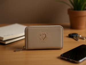 Portafoglio da Donna a Scomparto Singolo, Medio, in Microfibra Sintetica, con Chiusura a Cerniera, Compatto e Minimalista, Portamonete - Product Image 2