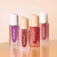 Brillant à Lèvres avec Logo Personnalisé Pas Cher Vegan Sans Cruauté Brillant à Lèvres Rides Vente en Gros Pigment de Haute Qualité Brillant à Lèvres de Marque Privée Mignon