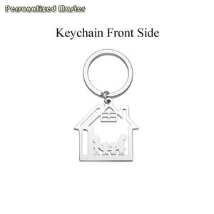 Personnalisé Maître Personnalisé Noms de Famille Maison Nouvelle Maison Premier Déplacement de Maison Immobilier Fermeture Crémaillère <span class=keywords><strong>Porte</strong></span>-clés - Product Image 6